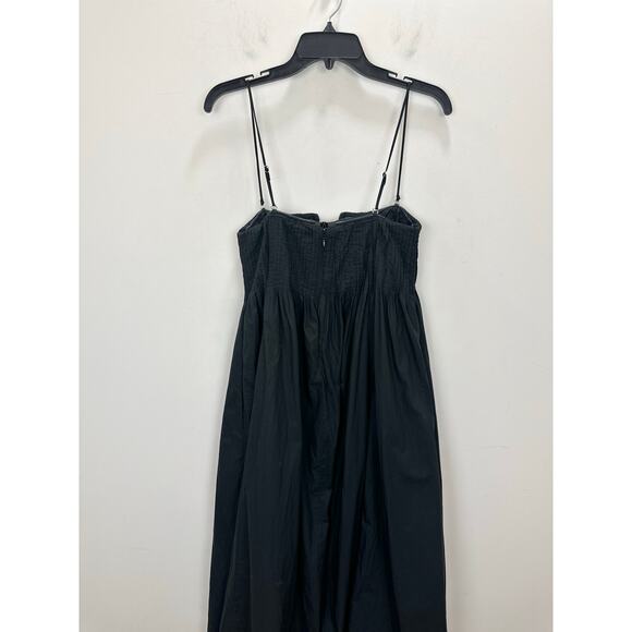 J.Crew Collection Strapless Notched Maxi Dress Cotton Formal Black US 4 NWT - Picture 13 of 13